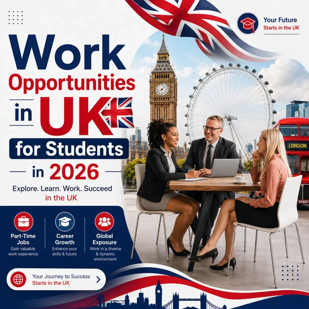 International students working part-time while studying in the UK