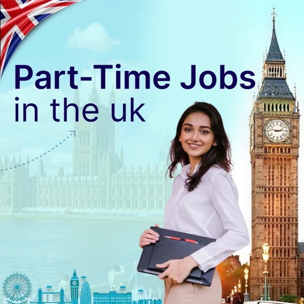 International student working part-time in the UK